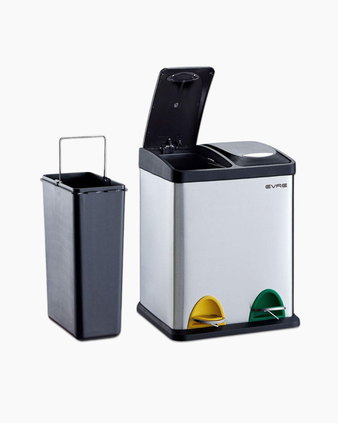 16 litre bin with two built-in compartments