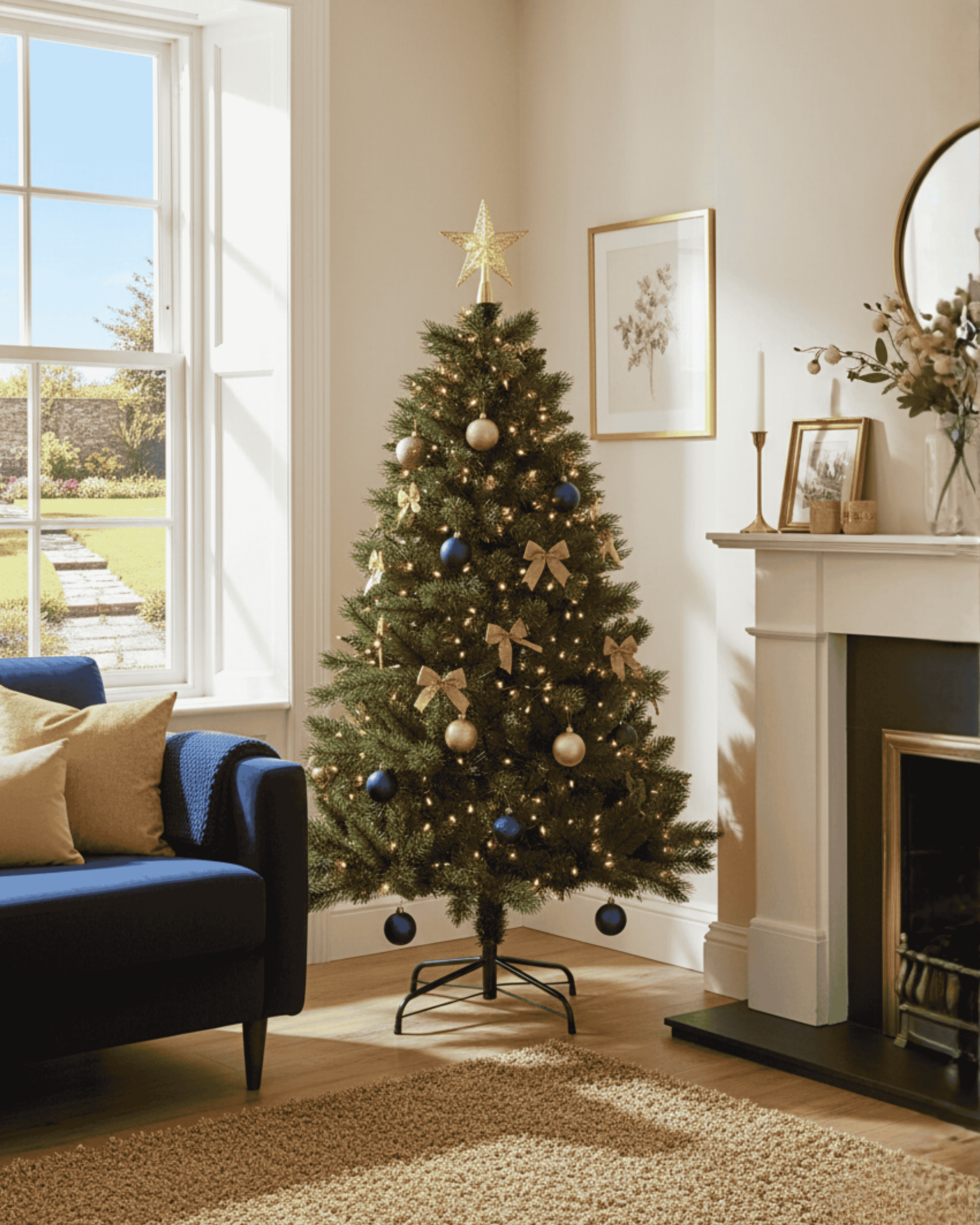 5ft Canada Spruce Unlit Artificial Christmas Tree decorated