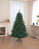 Medium Christmas tree in a living room