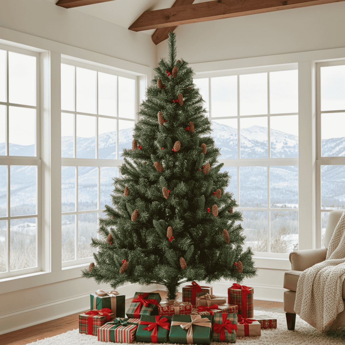 Wild Spruce Christmas Tree Approximately 7 Feet Tall main image 1