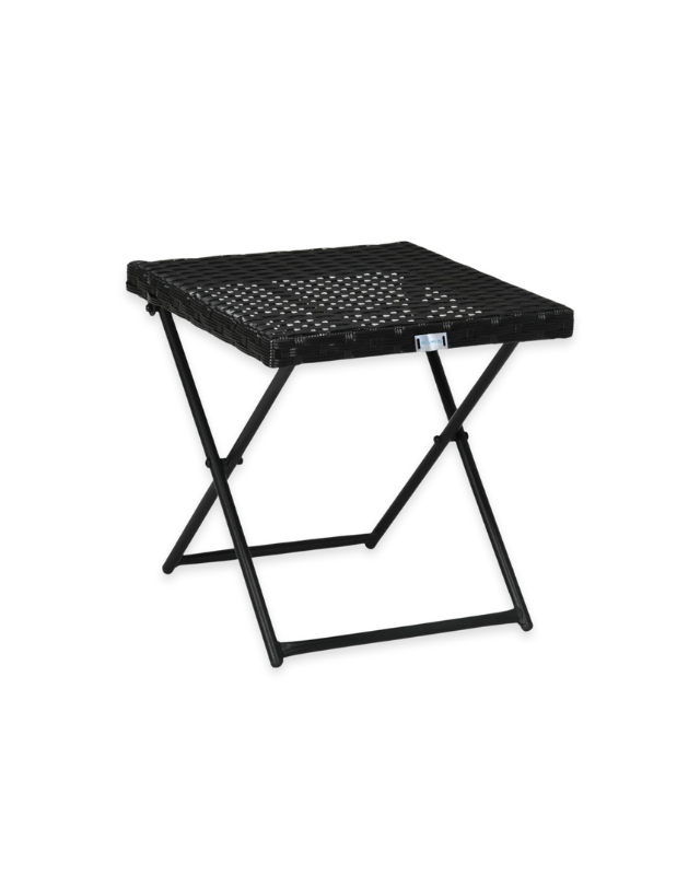 Folding Rattan Garden Side Table