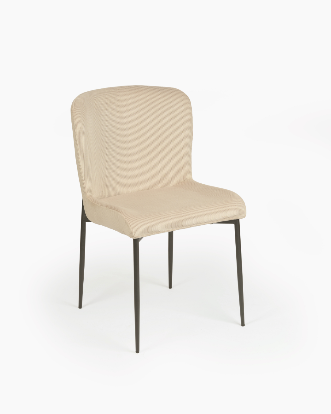 Cream Chair with Black Legs