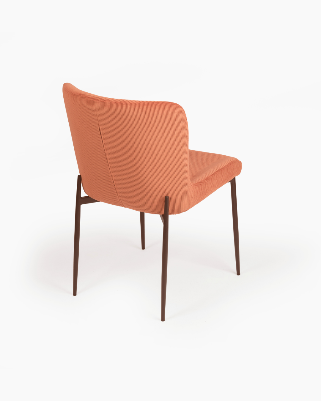 Curved Back Dining Chair Rust