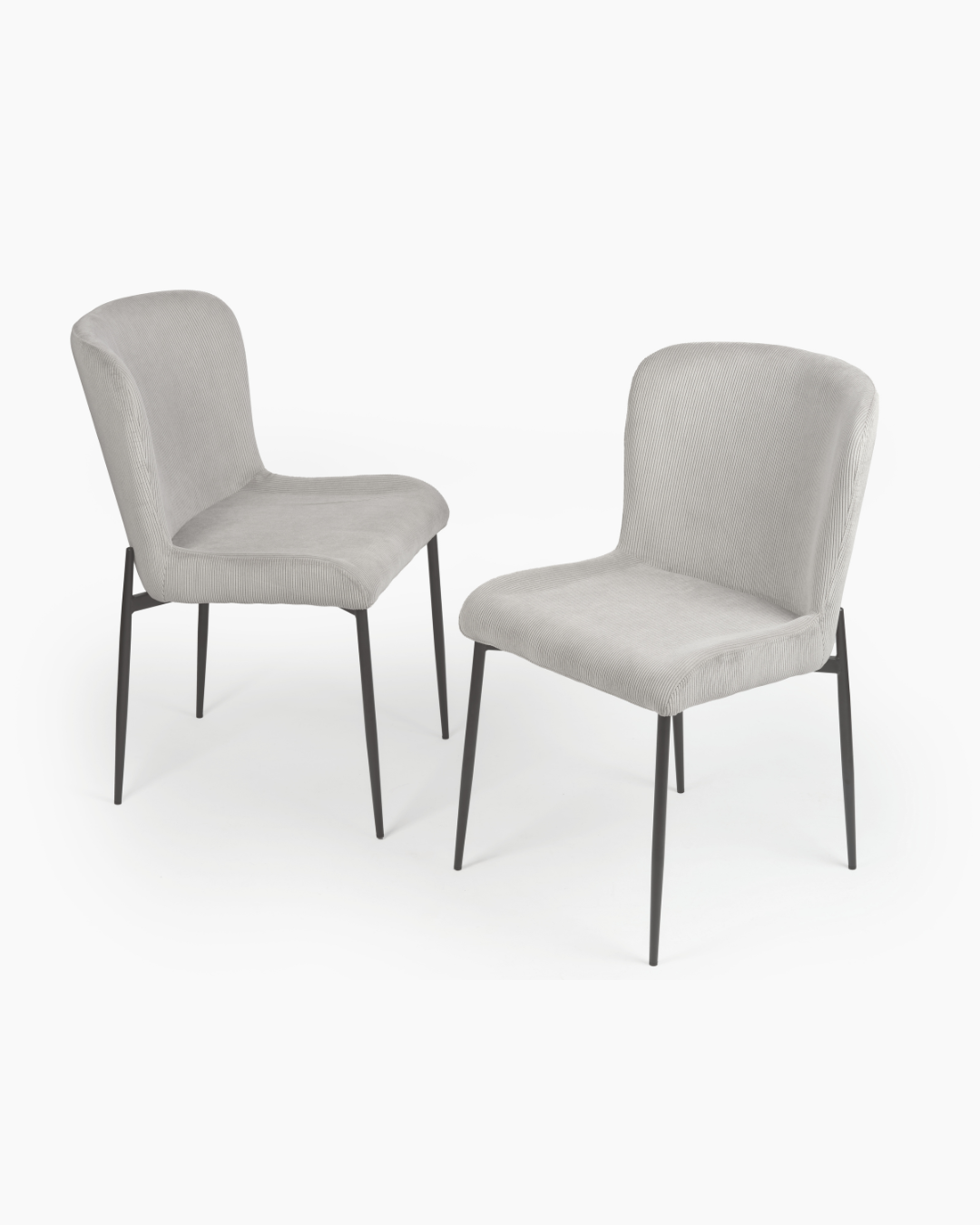 Light Grey Chairs in set of 2