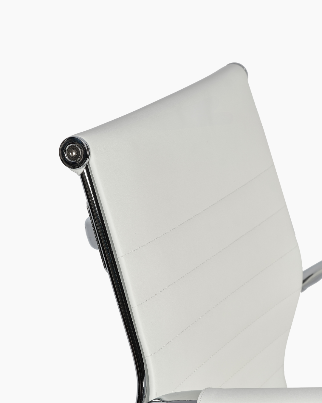 Slim White Desk Chair