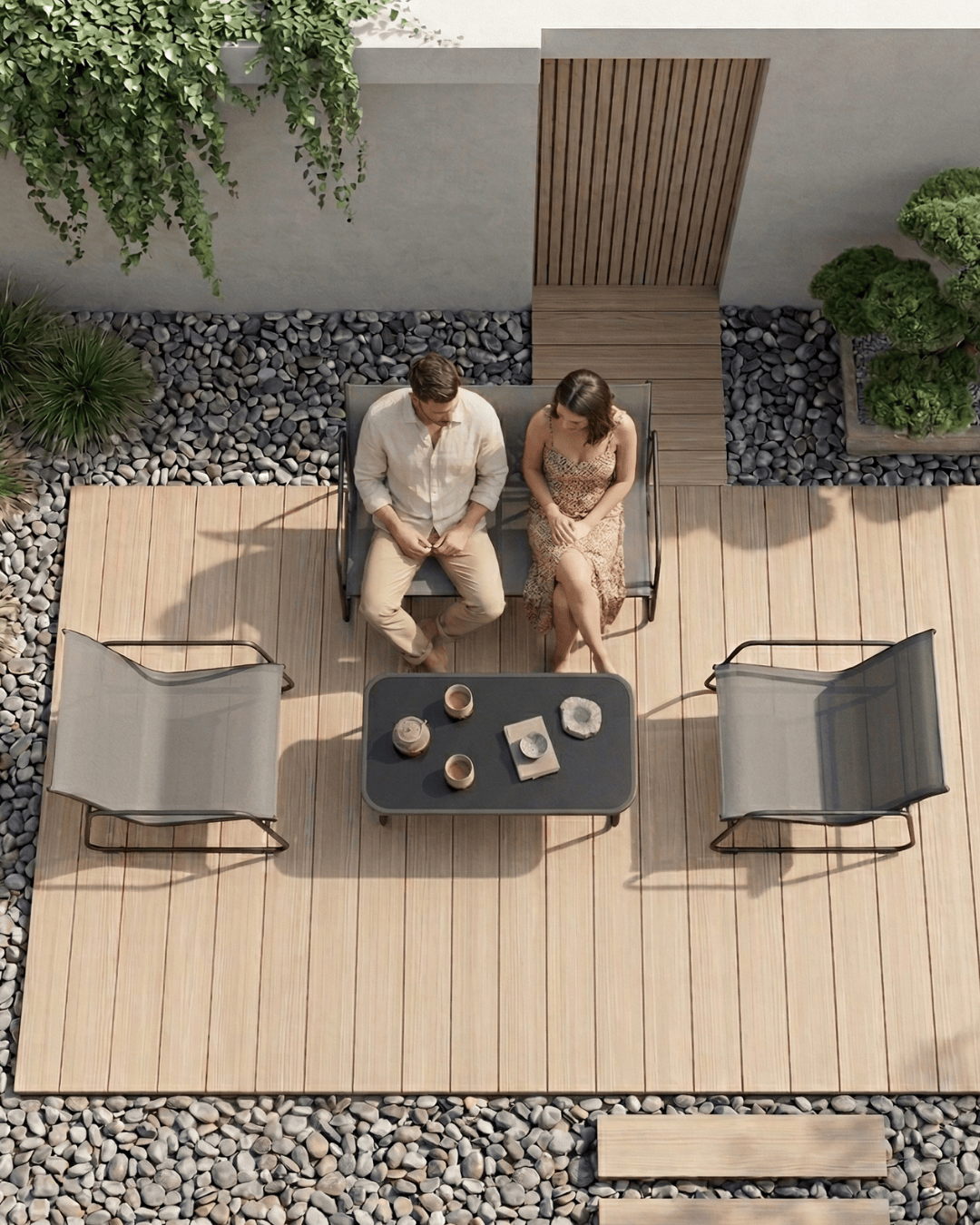 garden conversation set outdoor grey luis