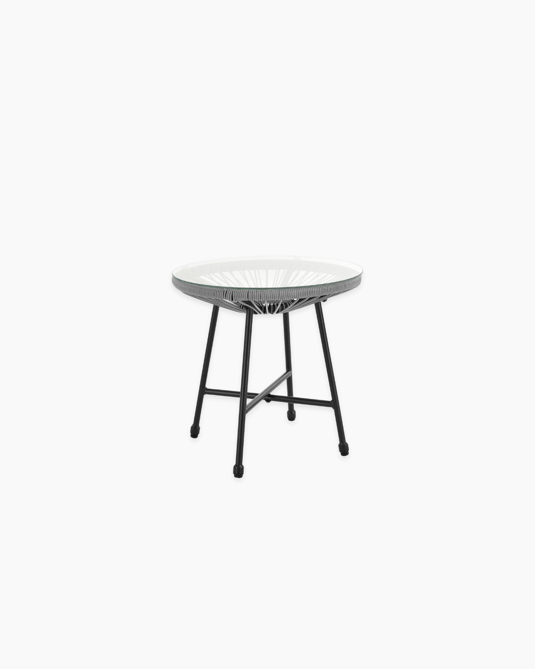 Small round table rattan