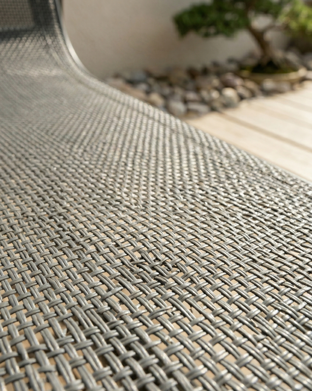 grey textilene mesh seating luis