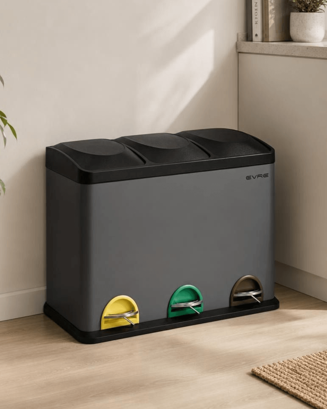 3 Compartment Recycling Bin