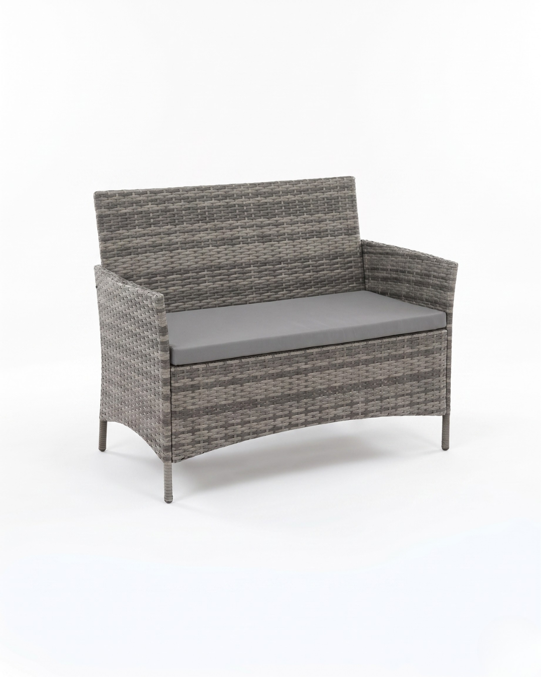 grey rattan 2 seater garden furniture
