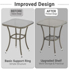 2 seat outdoor table grey rattan