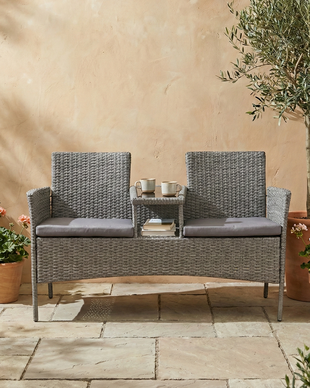 2 seater Rattan Loveseat