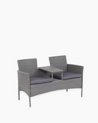 2 seater rattan loveseat