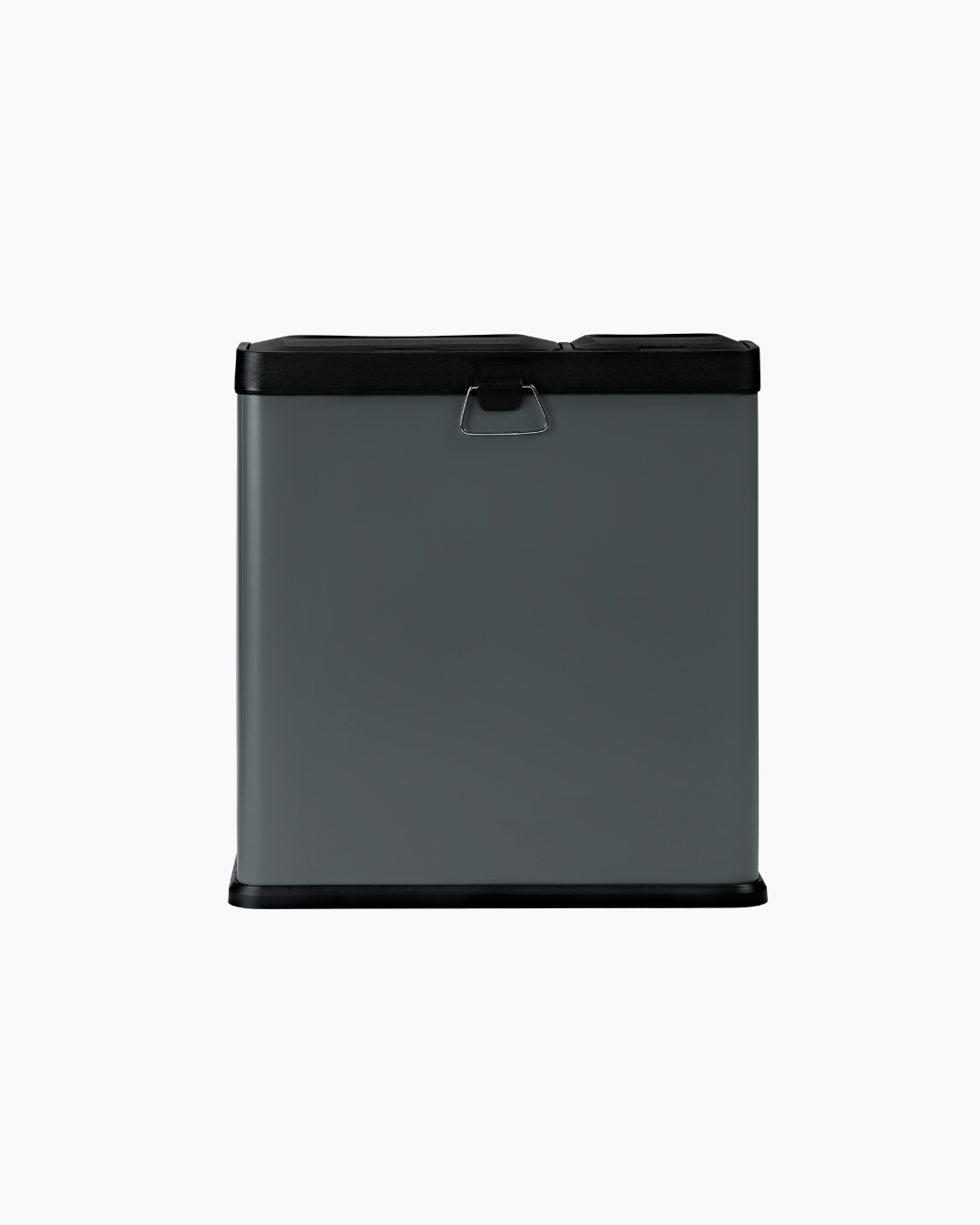 2 section bin grey