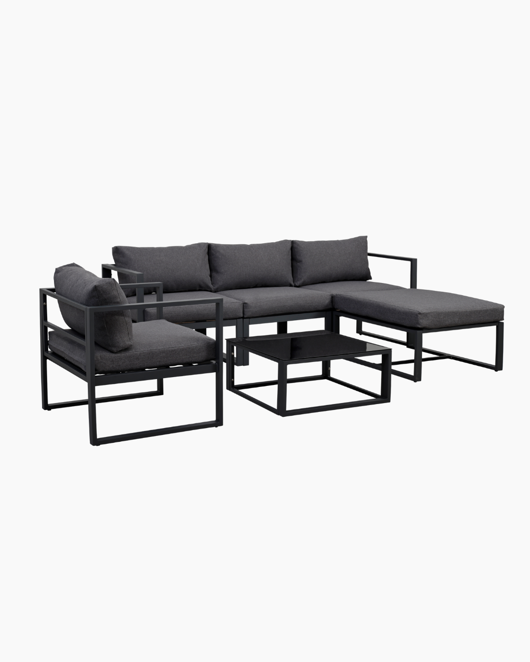 5 seater garden furniture set aluminium
