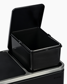 Black double bin with removable inner bucket