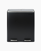 60L Dual Kitchen Bin in Black