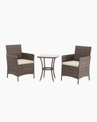 brown rattan bistro set for 2