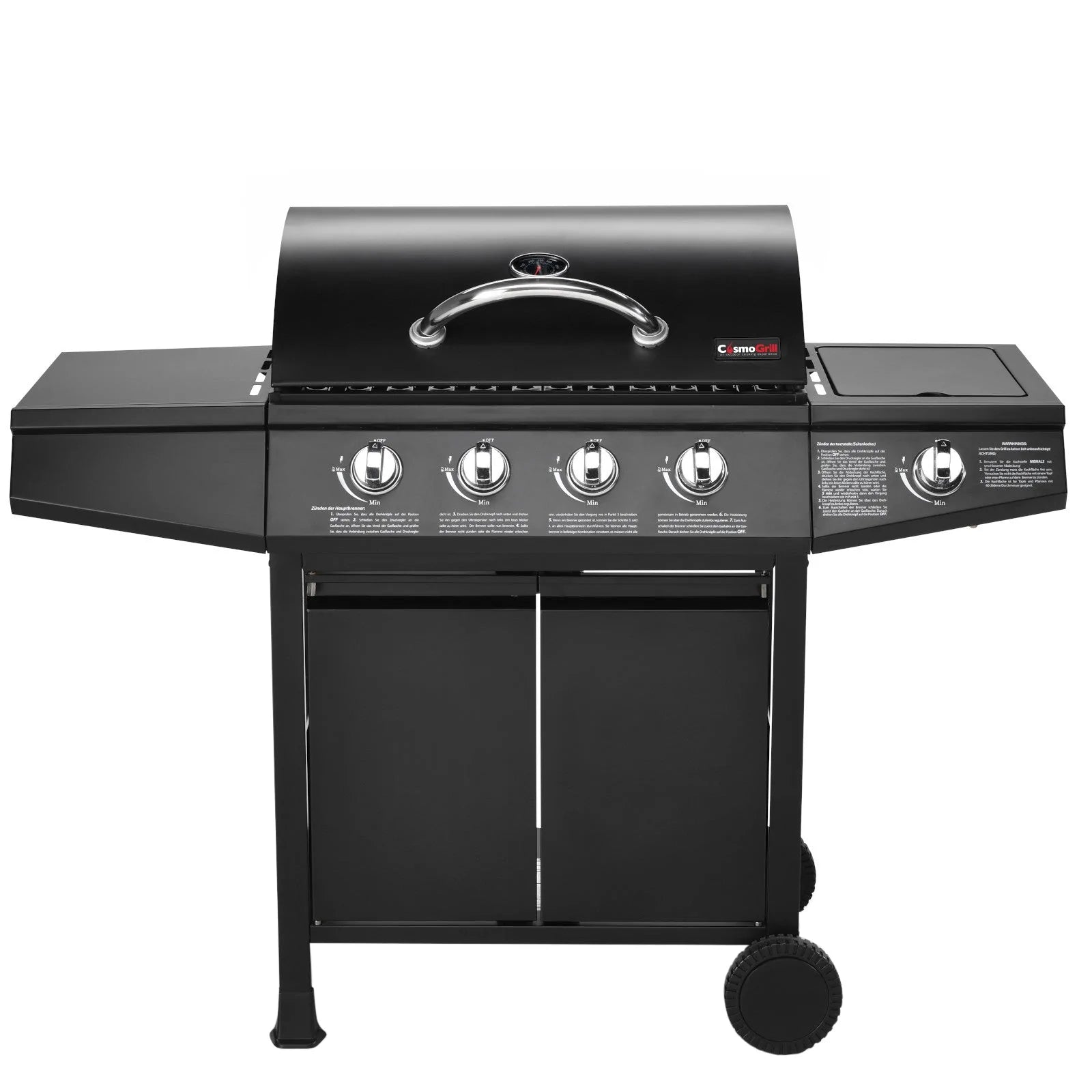 CosmoGrill Original Series 4+1 Gas Barbecue Front View