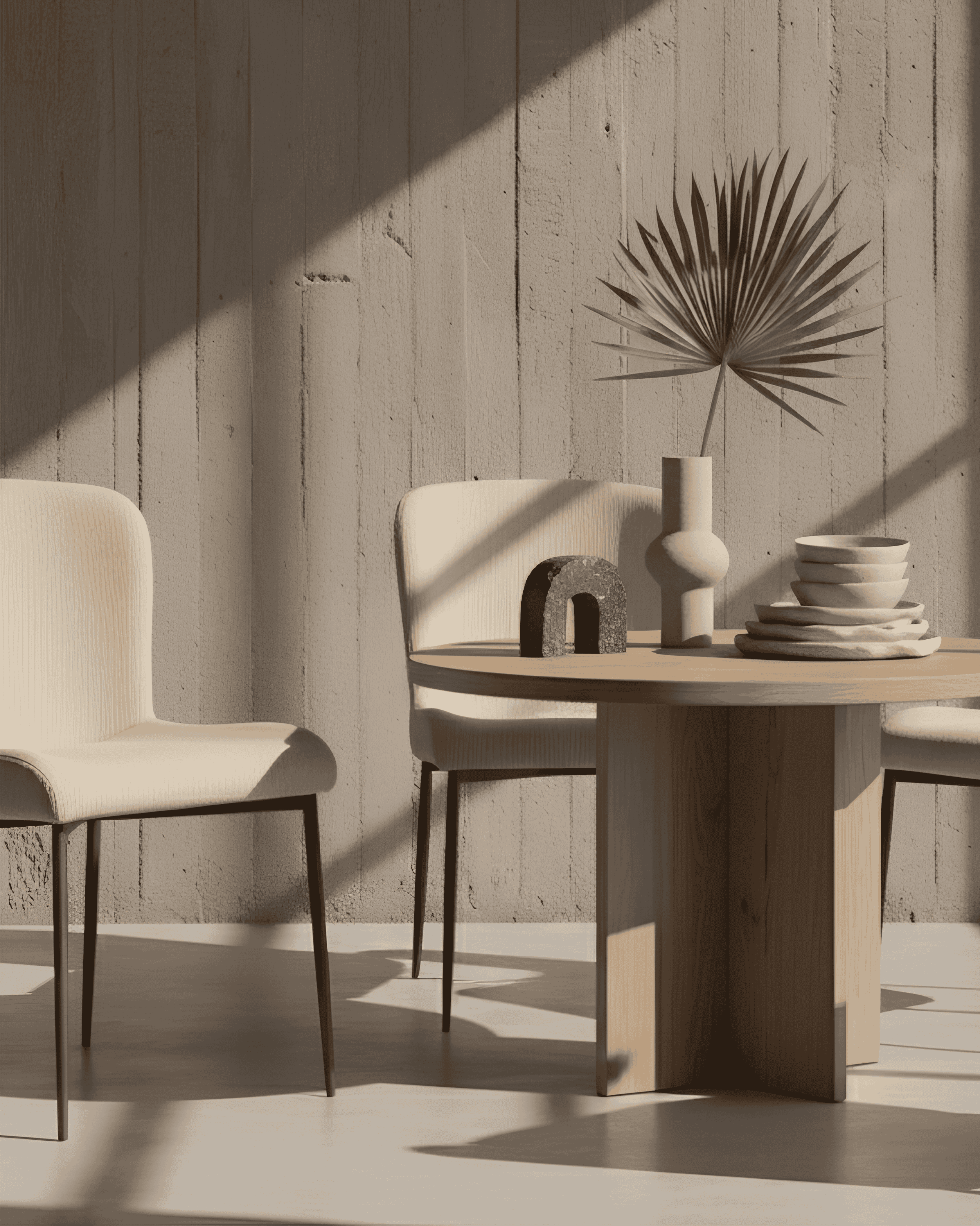 Cream Dining Chairs Set of 2