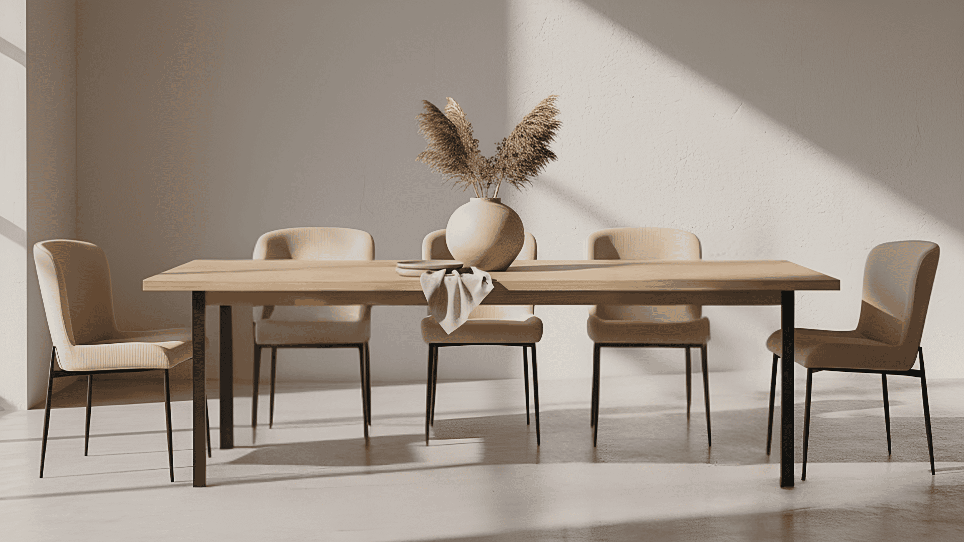 Dining Room with modern chairs