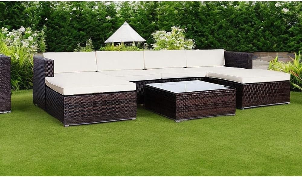 EVRE Nevada Rattan 6 Seat Garden Furniture Set Evre Limited