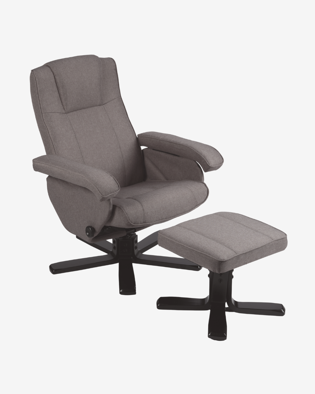 Grey Armchair and Footstool