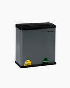 Grey Kitchen Recycling Bin with 2 Compartments