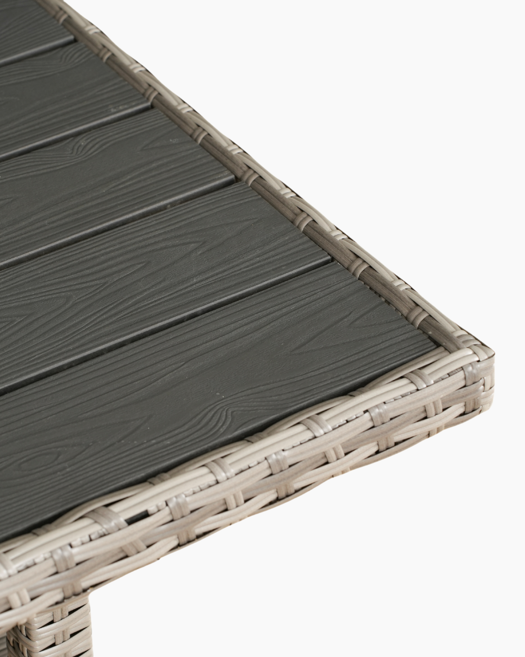 Outdoor dining table from 8 seater rattan garden dining set