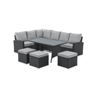 Rattan 9 Seater Sofa & Outdoor Dining Table