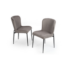 Two dining chairs in grey