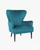 Teal Velvet Armchair