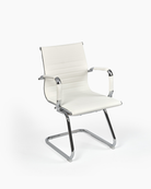 White Desk Chair No Wheels