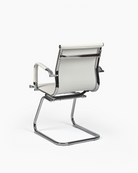 White Desk Chair with No Wheels