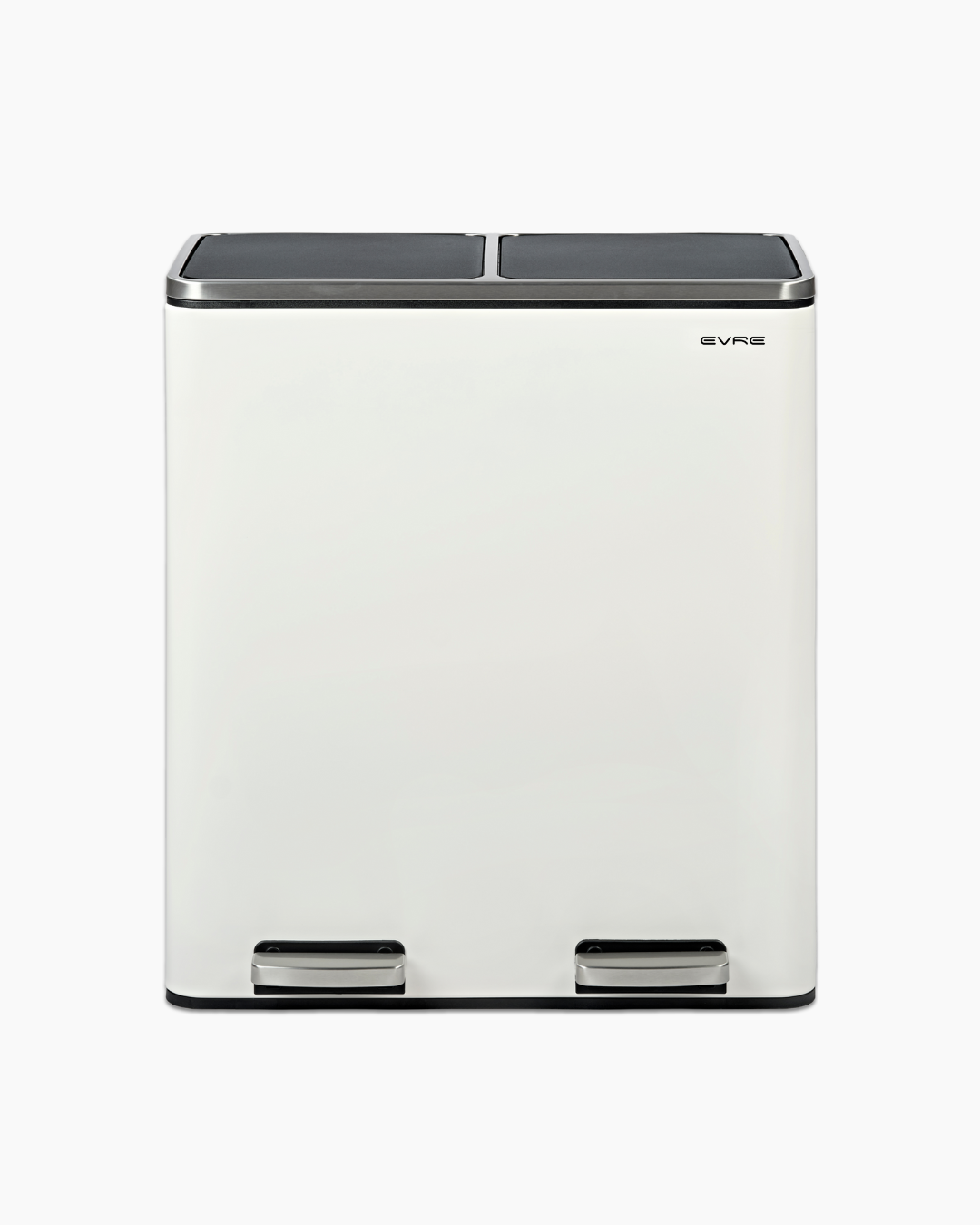 White Kitchen Bin with Recycling