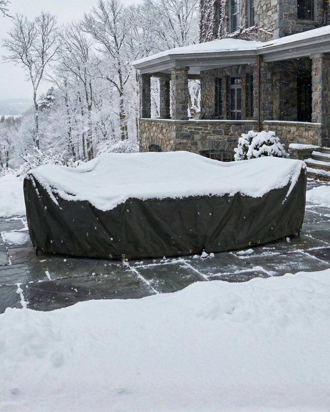 Winter Cover for table and chairs outdoors
