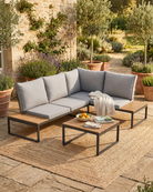 outdoor sectional set 3 piece with cushions