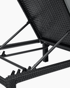 Rattan reclining sun lounger