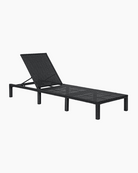 Black Rattan Sun Lounger