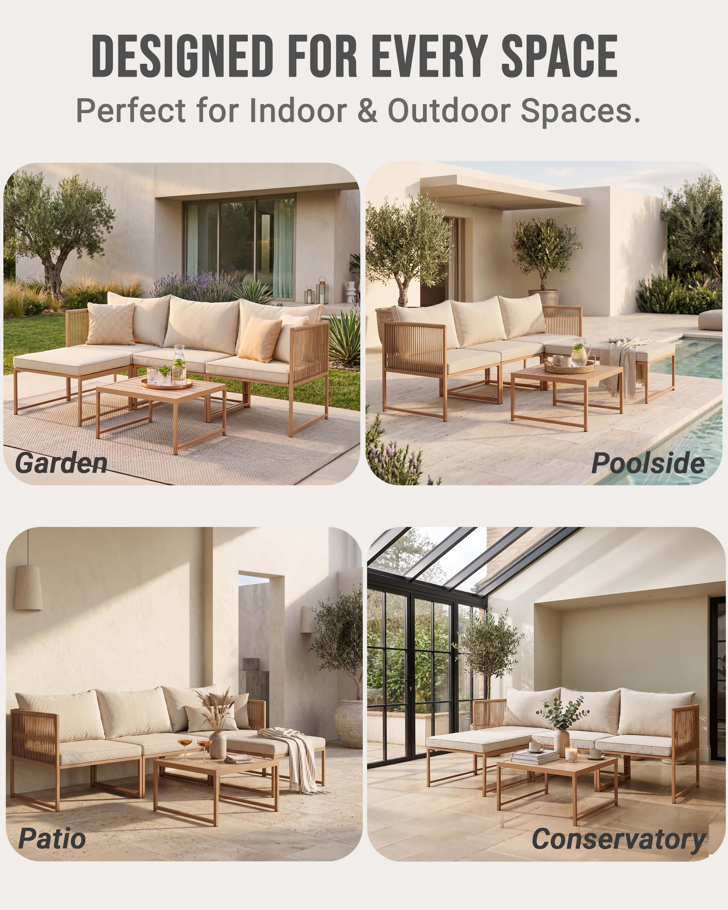 3 seater garden sofa for outdoor use
