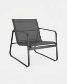 grey textilene garden chair