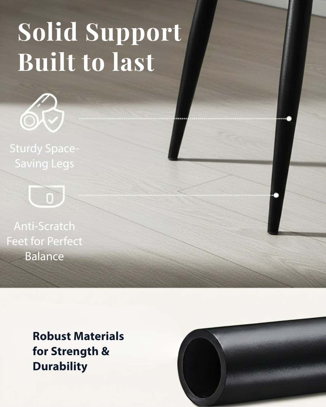 tapered metal legs for chair