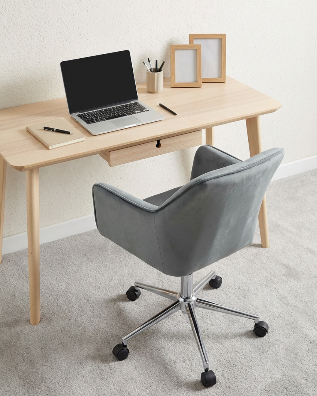 Grey office chair for home