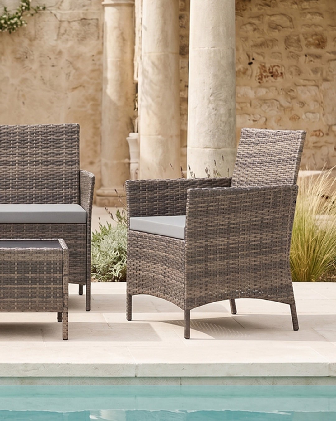 Cedar Brown Outdoor Furniture Set