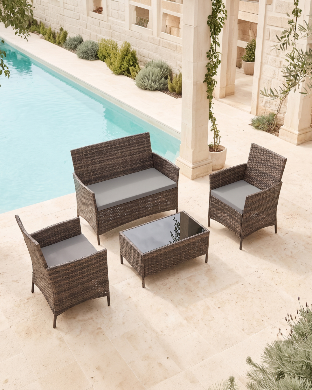 Madrid rattan set outdoor furniture