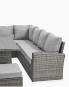 L-Shape 9 Seater Rattan Sofa Set