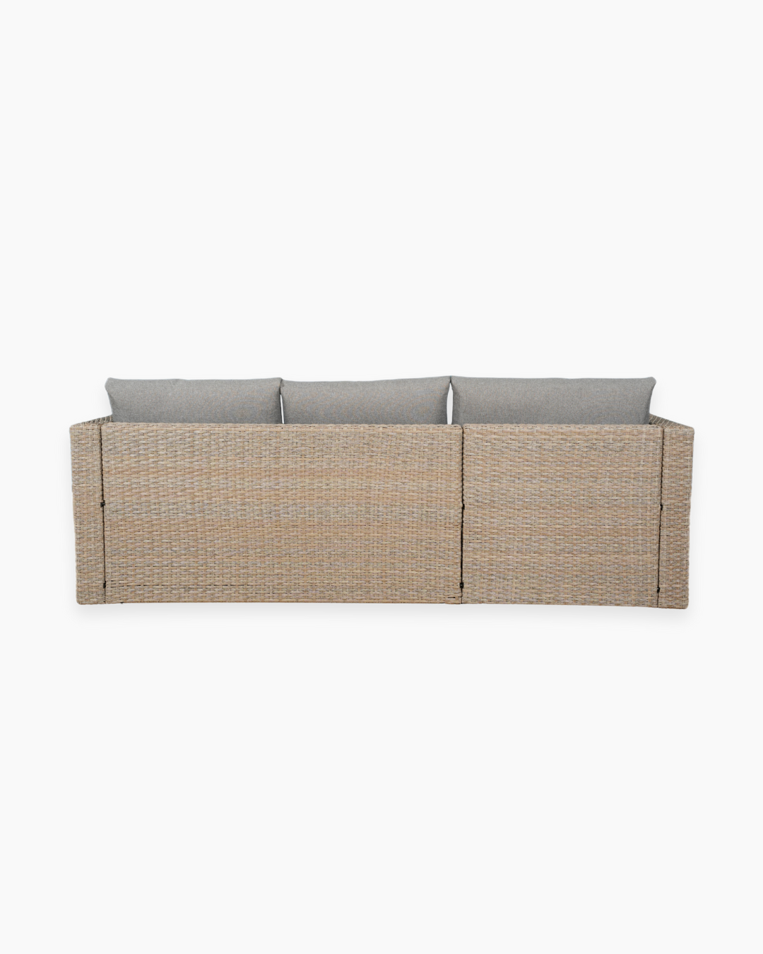 3 seater rattan garden sofa with cushions