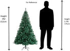EVRE 5Ft Evergreen Artificial Christmas Tree height difference against human