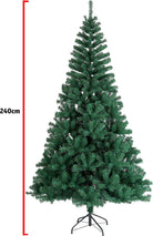 EVRE 8Ft Evergreen Artificial Christmas Tree dimensions in CM of height 240