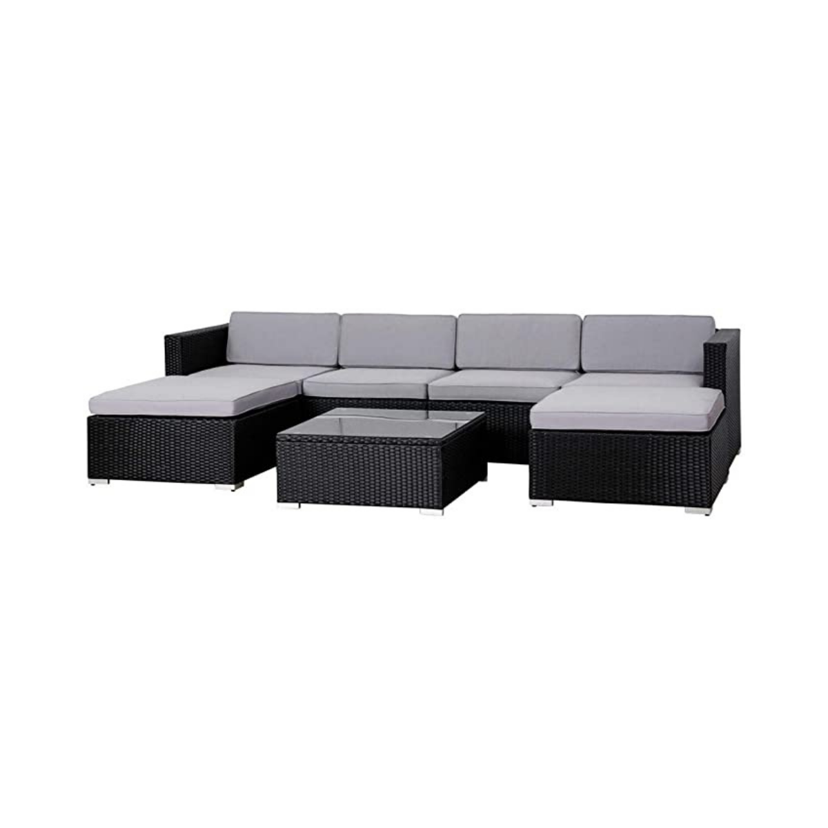 Evre Nevada Modular Rattan 6 Seater Sofa Coffee Table Evre Limited